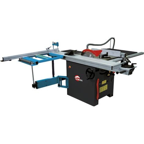 Leman – Scie sur table 315mm SST315 – Puissance 3000W – Vitesse 4500 tr/min – Inclinaison 45° – Chariot 2m pour coupes précises