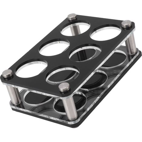 Stoßfester Flaschenhalter aus Acryl, dekoratives Flaschenregal für die Hausbar, 2 x 3, 6-teiliger Kombinations-Glashalter (1/5)