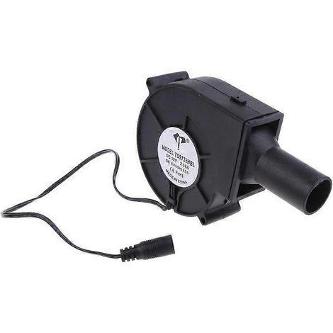 12V 9cm 9733 Barbecue Grill BBQ Ventilateur Roulement à Billes Souffleur avec Conduit d'Air 5100TR/min-26mm (1/4)