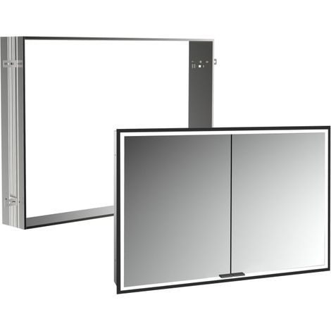 Kronenbach Cube 2.0 Spiegelschrank 100 cm mit Einbaurahmen, 2-türig (1/5)
