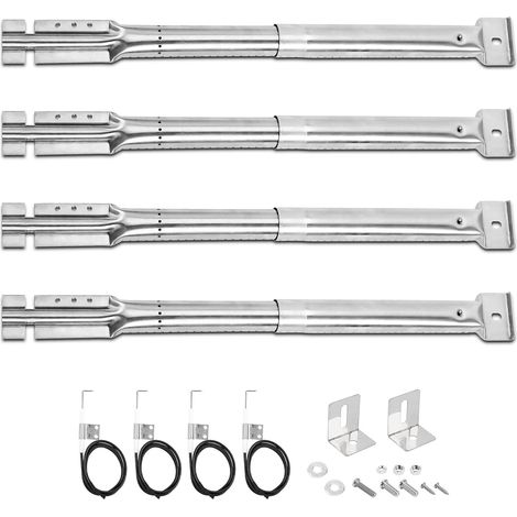 brûleurs universels de 31 à 42 cm pour Charbroil, landmann, Blooma,Brinkmann, Tepro, Taino, Barbecook, brûleur réglable en acier inoxydable pour CosmoGrill, Campingaz