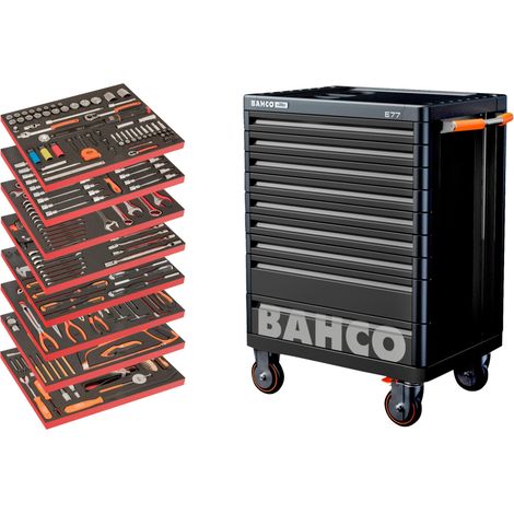 Bahco AUTO AUTO Tool Trolley Auto Repair Tool Kit, 357 Piece BAHAUTO