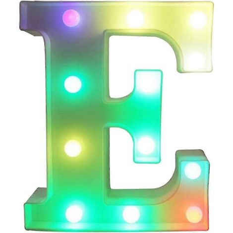 [LCS] Lettres lumineuses LED colorées avec télécommande - Initiales lumineuses pour bars et fêtes - Décoration intérieure (1/5)