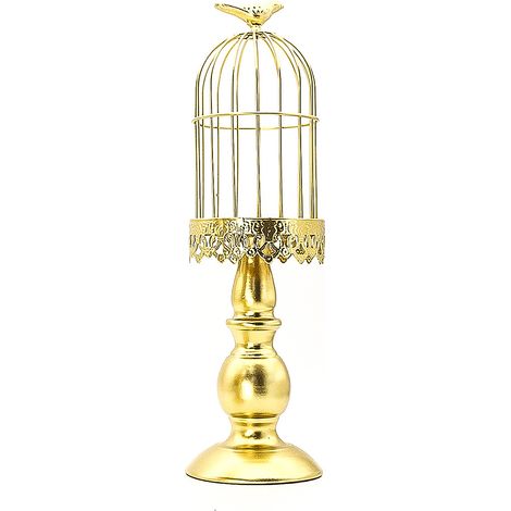 Chandelier de table Bougie Festives Élegant Candelabre Style Romantique Argent Vintage Shabby Chic Fête Anniversaire Cérémonie Ambiance Français Néovintage Parisienne (Cadre en fer, 4 fentes, pour déc (1/5)