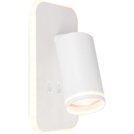 Applique murale PIPE blanche orientable avec GU10+LED Milagro (1/5)