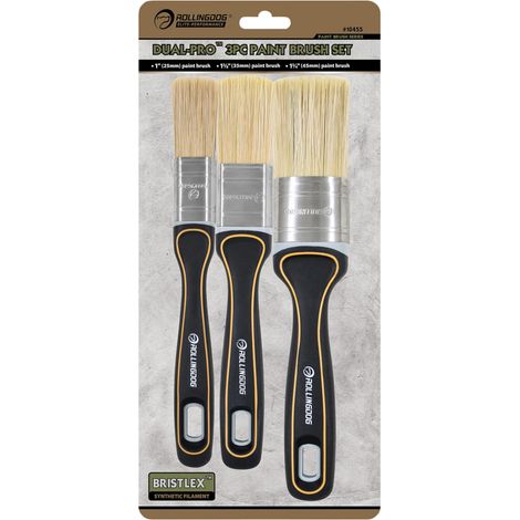 Draper 08142 ROLLINGDOG DUAL-PRO 8482 DP1000 Paint Brush Set (3 Piece)
