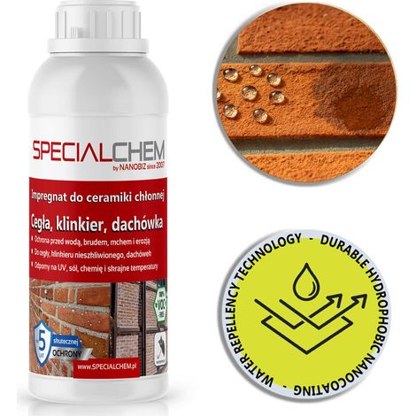 Specialchem Impregnante per ceramiche assorbenti, mattoni, clinker, tegole 1L (1/5)