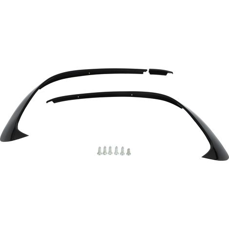 Jeffergarden 3PCS Pare-chocs avant spoiler splitter trim pour Mercedes-Benz Classe A W176 AMG-Line A45 2015-2018, noir brillant (1/5)