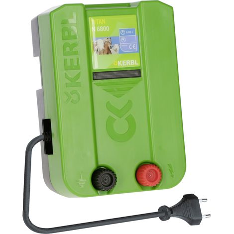 Kerbl Weidezaungerät TITAN N 6800 Netzgerät, Zaungerät für Pferde / Ponys
