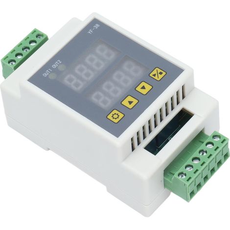 Module relais temporisé retard déclenchement impulsion cycle minuterie 2 voies multifonction carte commande YF-38 7-27V DC boîtier ABS (1/5)