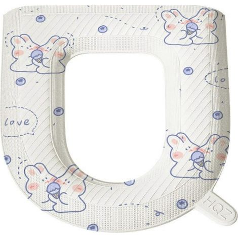 Housse de siège de toilette lavable, coussin universel doux, épais et imperméable, antidérapant et confortable, lot de 3 (1/5)