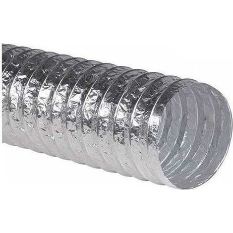 Tubo Simple Aluminio Flexible - 10 Mts Dimension: 152 mm