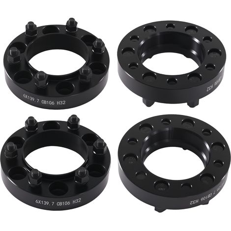 4x32mm Wheel Spacers 6x139.7 106mm For Toyota Land Cruiser Hilux 4Runner M12x1.5 (1/5)