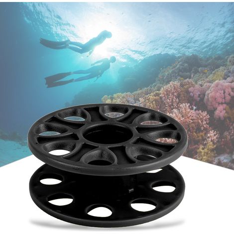 Bobine de plongée compacte noir pour équipement de plongeur, accessoire durable sous-marine (1/4)