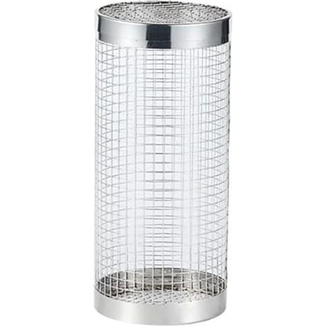 Panier à griller en acier inoxydable, cage cylindrique en maille pour barbecue, idéale pour le camping et les grillades au jardin (20 x 9 cm). (1/5)
