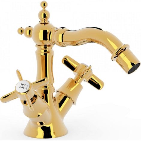 GRIFO BIMANDO PARA BIDÉ RÓTULA ORIENTABLE. CON VOLANTES (1/2)