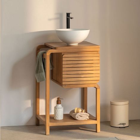 Set di mobili da bagno in legno di teak Bradley SKLUM            