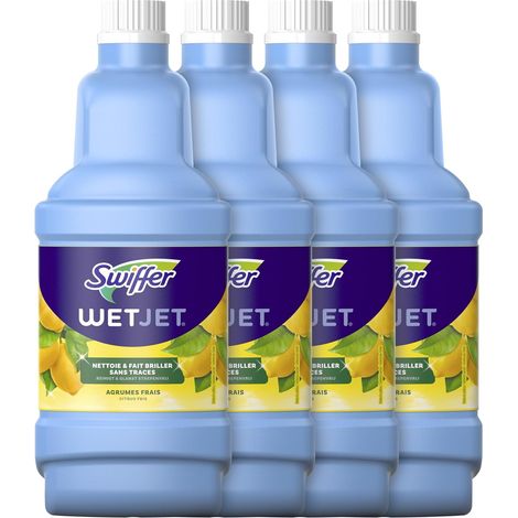 Nettoyant Sol pour Balai Spray, Grand Format 5L (1.25L x4), Parfum Agrumes Frais, Solution Multi-Surfaces, Élimine la Saleté Sans Traces ni Résidus, Pour Tous Types de Sols (1/5)