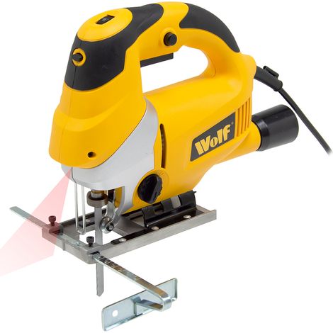 Jigsaw 750w Wolf Variable Speed 3000rpm Laser 0-45° Bevel Cutting (1/5)