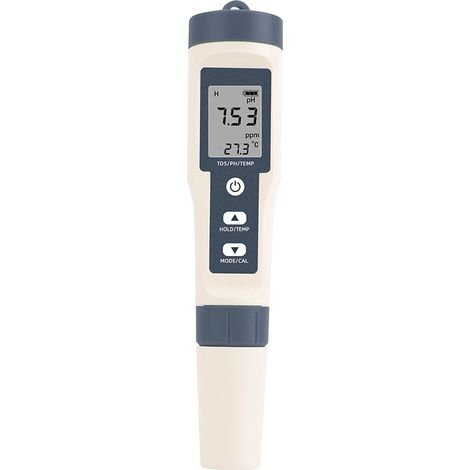 Testeur de qualité de l'eau de piscine, stylo de test de qualité de l'eau trois en un (avec batterie, sans rétro-éclairage) (1/5)