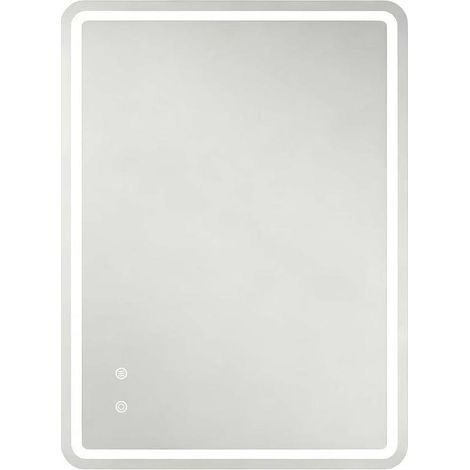 Specchio bagno LED 60x80 cm con antiappannamento, dimmerabile, 3 temperature colore, senza telaio (1/5)