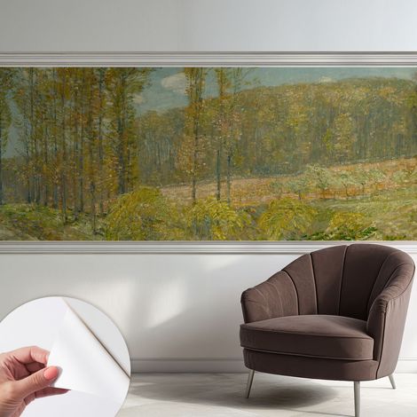 Papier peint adhésif autocollant pour salon chambre à coucher peint imprimé pour mur Paysage forestier 250x104 cm (1/5)