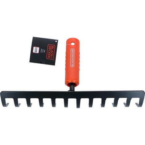 Râteau CombiSystem Métal – Outil De Jardin pour Niveler Le Sol - 30,5 x 9,5 x 13,5 cm – Compatible avec Manche CombiSystem