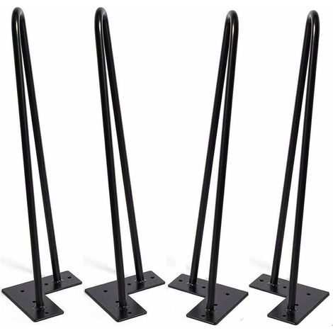 4 patas de mesa tipo horquilla, resistentes, con 2 alambres, 30 cm de largo -Crezuo