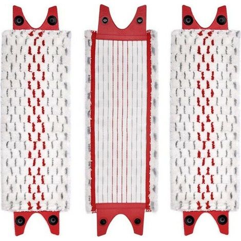 Kit de remplacement ViledamaxMopp : tête de balai à franges de rechange, chiffon plat