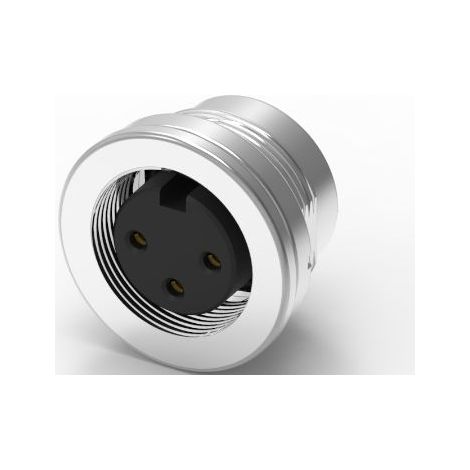 Connecteur DIN RS PRO, 3 contacts, Femelle, Montage panneau, A souder M16 ( Prix pour 1 )