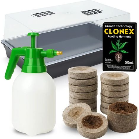 Basic Steckling Anzucht Set Starterkit Bewurzelung Pflanzenvermehrung Stecklingszucht (1/5)