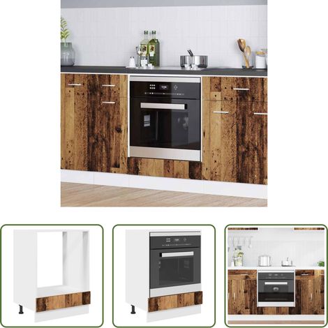 vidaXL Holzwerkstoff - Hängeschrank Altholz 60 x 46 x 81,5 cm Holzwerkstoff (1/5)