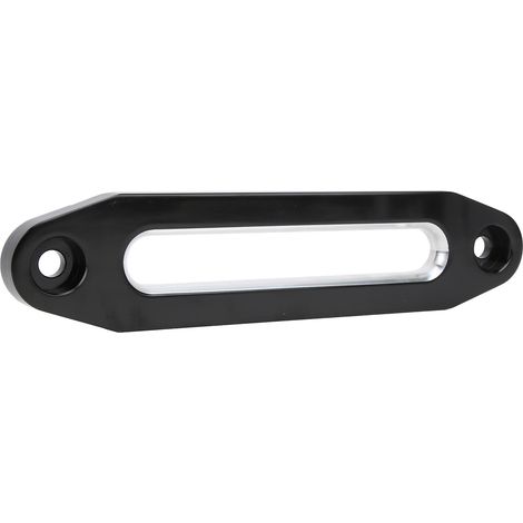 Butée de câble guide-câble en aluminium pour treuil, butée de câble, treuil pour véhicule tout-terrain, accessoires de treuil pour câble en nylon (254 mm) (noir) (1/5)