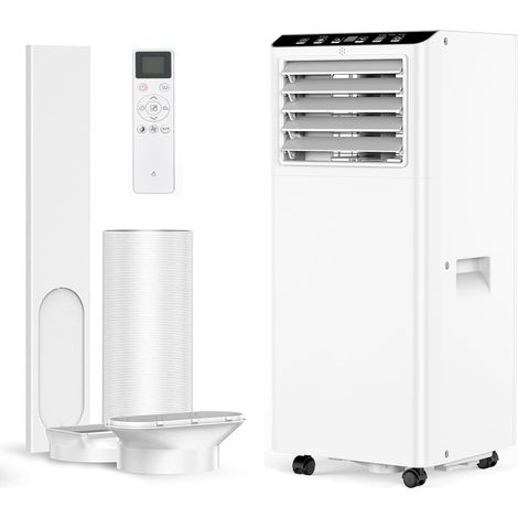 Air Conditioning Unit 7000BTU , 4-In-1 Portable Air Conditioner, Follow Me Function, Dehumidifier, Ventilation, 2 Speeds, 24 Hour Timer, Sleep Mode