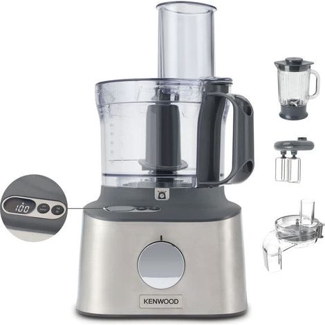 Robot de cuisine - KENWOOD - MultiPro Compact+ FDM315SS - 800 W - Bol 2,1 L - Pesage intégré (1/4)