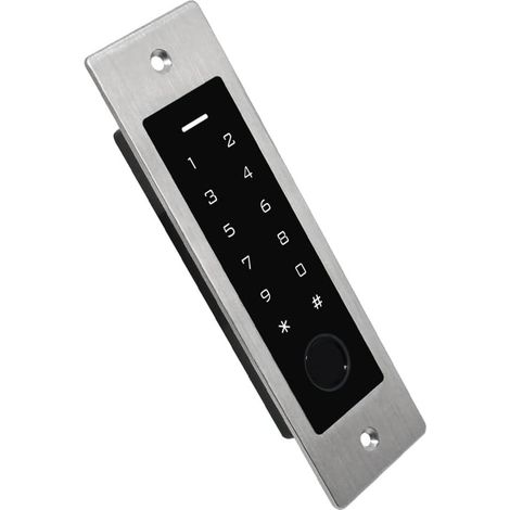 Clavier de Contrôle D'Accès par Empreinte Digitale en Métal Étanche Intégré 125 KHz Lecteur Contrôleur de Sécurité Ouvre-Porte de Protection (1/5)
