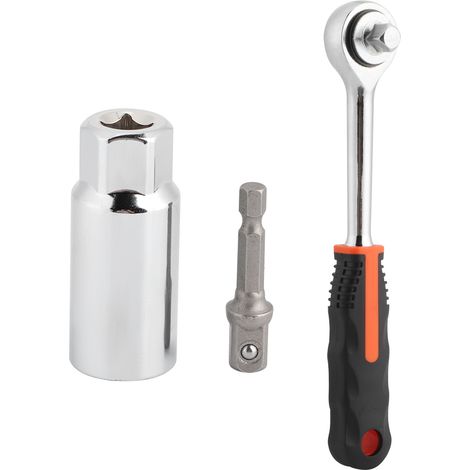 9-21mm Douille Universelle Grip Multifonction Clé à Cliquet 3/8in Jeu d'Outils pour Perceuse Embout de Douille (1/5)