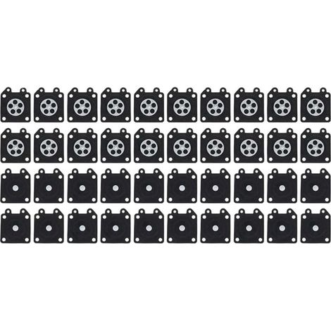 40 pezzi di membrana di dosaggio del carburatore della motosega per 95-526 500 3800 4500 5200 5800 Kit guarnizione di montaggio per auto (1/4)