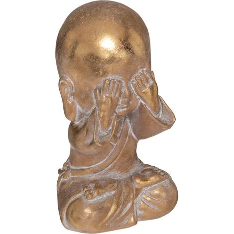 Sitzender Buddha Jian H.14,5cm Harz - Augen