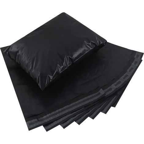 Enveloppes Plastiques D’expédition,5060cm Sacs d'expédition Opaque,Emballage colis pour vêtement,Colis Vinted Sac de Courrier Pochettes Auto-Adhésive Inviolables et Imperméables-Noir 10PCS (1/5)