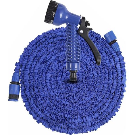 Tuyau d'arrosage extensible de 30 m – Tuyau d'arrosage magique et léger avec raccord rapide – Protection anti-poussière et résistante à l'usure – Tuyau d'arrosage flexible pour le jardin et l'irrigati (1/5)