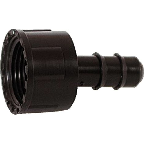 RACCORDO PORTAGOMMA CON GHIERA FEMMINA ø 16 x 3/4