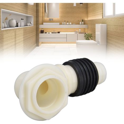 Quadratischer Bodenablauf für Badezimmer, Mehrzweck-Schwerkraftbodenablauf für Balkon, selbstabdichtender Kupferbodenablauf mit geruchshemmender Feder, weißes Siphon-Winkelstück. (1/5)
