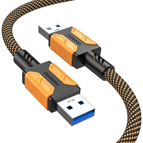 Câble USB 3.0 Mâle vers Mâle 1 Mètre Haute Vitesse 5 Gbps Données (1/5)