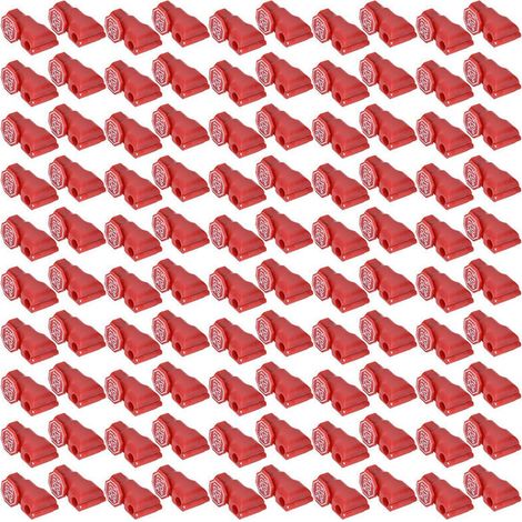 Serrure à crochet de supermarché, 100 pièces, antivol, étagère d'exposition, accessoires de fixation à crochet 4.5mm (1/4)