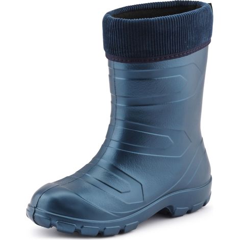 Ladeheid Bottes de Pluie Thermiques en EVA Femme LALMG879(Métal Bleu/Marine, 38 EU)