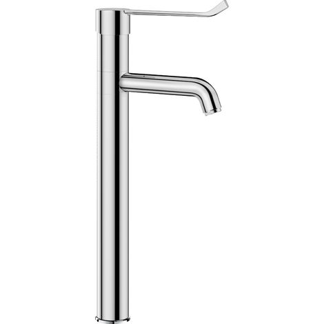 Delabie WT-MBatt. EP Schwenkauslauf hoch H305 L140, Hygienehebel (1/2)