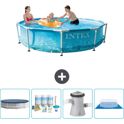 Piscine Intex Cadre Rond - 305 x 76 cm - Inclus Accessoire CB1 (1/5)