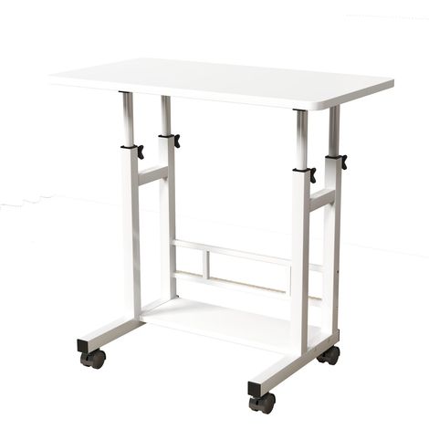 Bureau Support Ordinateur Table d'appoint à roulettes Ordinateur Portable, Réglable (1/5)