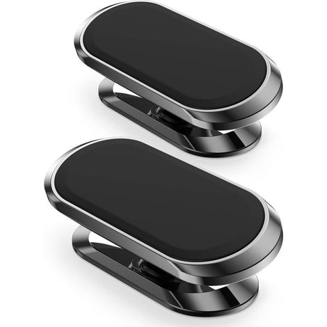 Supporto magnetico per telefono da auto [confezione da 2]，Supporti per telefono per auto [Magnete migliorato]，Rotazione a 360° (1/4)